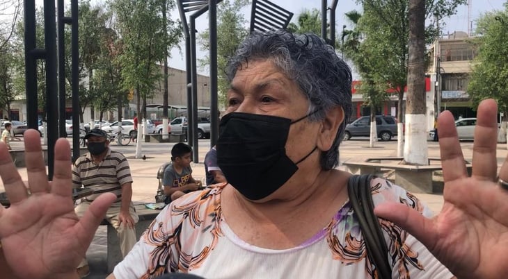 Rosario García se queja por falta de transporte público