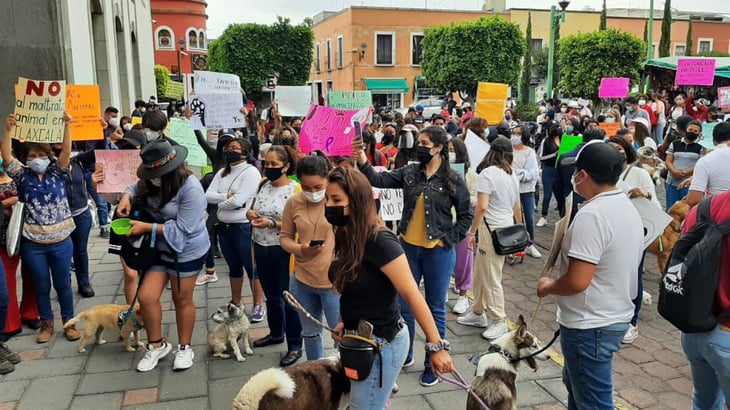Toman las calles de Querétaro para exigir alto al maltrato animal