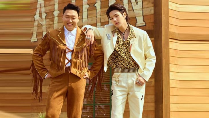 Psy regresa después de una década con Suga de BTS