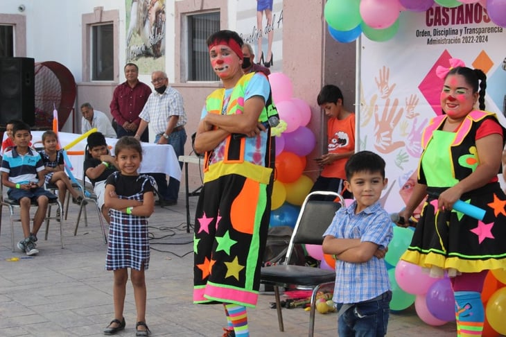 DIF Castaños organiza divertido festival para festejar con júbilo el Día del Niño