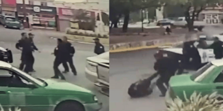 VIDEO: Riña entre policías de Monterrey