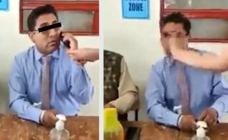 VIDEO: Padre golpea a prefecto de bachilleres por acosar a su hija