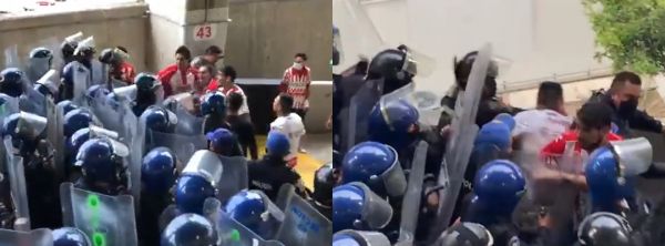 Hubo violencia en el Azteca; policía saca a 100 aficionados del Necaxa por ser presuntos barristas