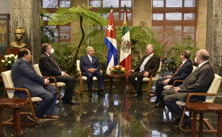  AMLO y Díaz-Canel acuerdan 'una nueva etapa en la relación bilateral' entre México y Cuba
