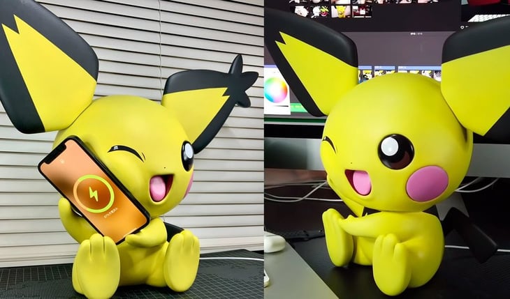 El Pikachu de tamaño real puede cargar tu celular