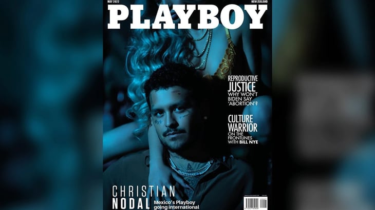 Christian Nodal sorprende apareciendo en portada de Playboy