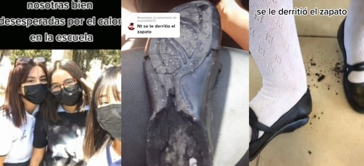 VIDEO: Zapatos de estudiante se derriten ante intenso calor en Chihuahua