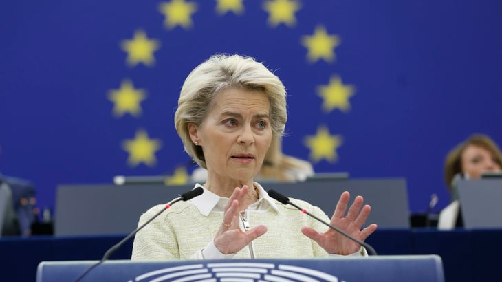Von der Leyen no espera consenso en el embargo al gas ruso durante cumbre UE