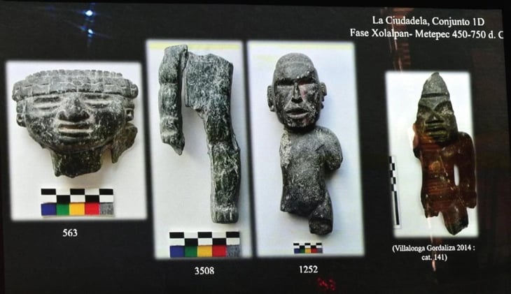 INAH esclarecerá origen de piezas antropomorfas de Xochicalco