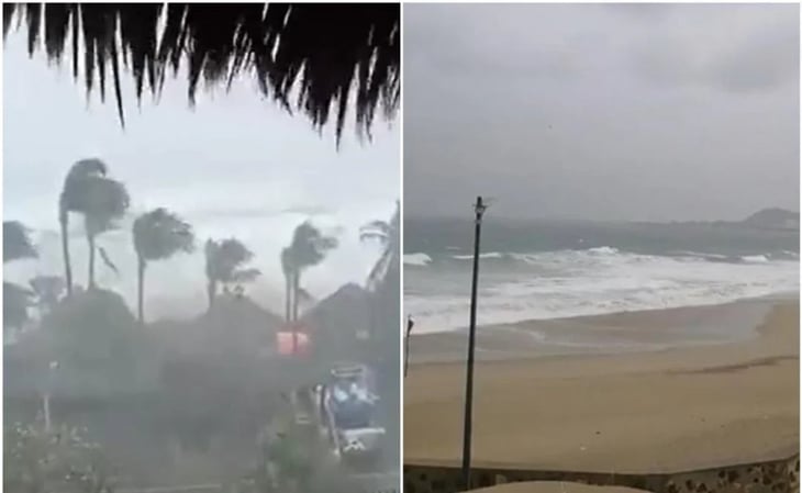 Así golpea el huracán Agatha la costa de Oaxaca