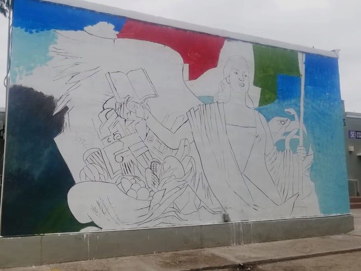 'Mural es en honor a la educación en México'