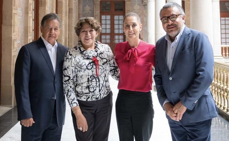 Sheinbaum se reúne con Delfina Gómez, Higinio Martínez y Duarte