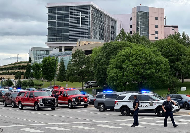 Tiroteo en hospital de Oklahoma; hay 5 muertos y varios heridos