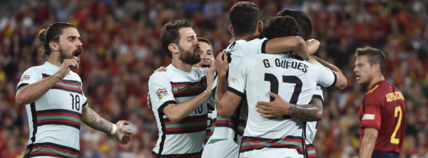 Portugal le saca el empate en un descuido a España en la Liga de Naciones