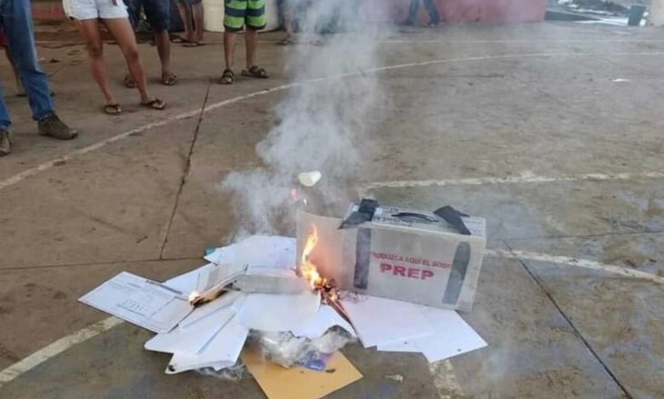 Queman paquetería electoral en Copalita, Oaxaca entidad dañada por huracán 'Agatha'