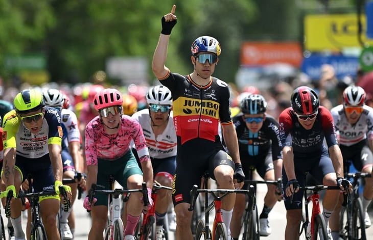 Van Aert:'Es grandioso volver a ganar en el Dauphiné'