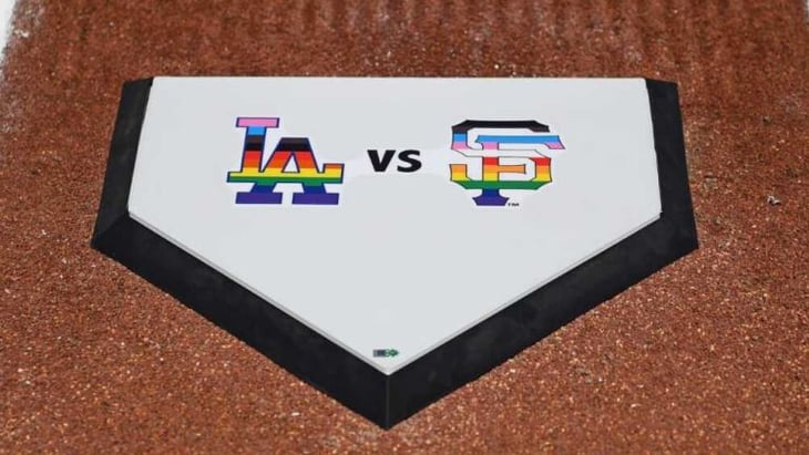 MLB: Dodgers y Giants hicieron a un lado su rivalidad para apoyar a la comunidad LGBTQ+