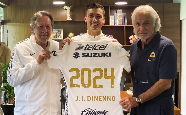 Juan Dinenno renovó con Pumas hasta el 2024