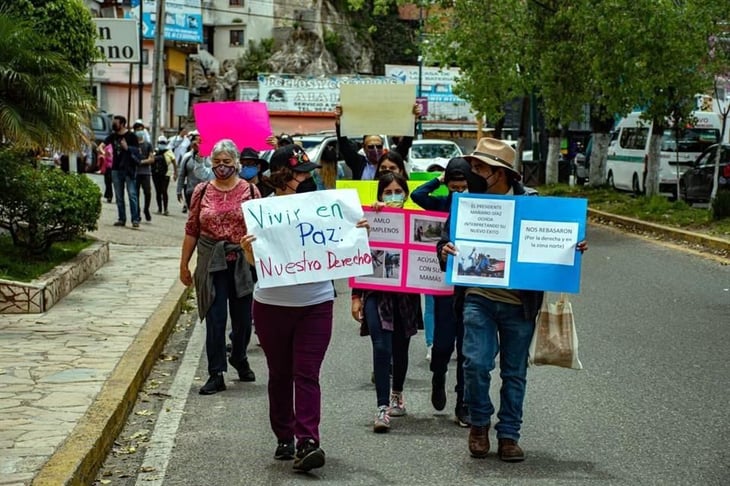 Con marcha exigen seguridad en San Cristóbal de las Casas