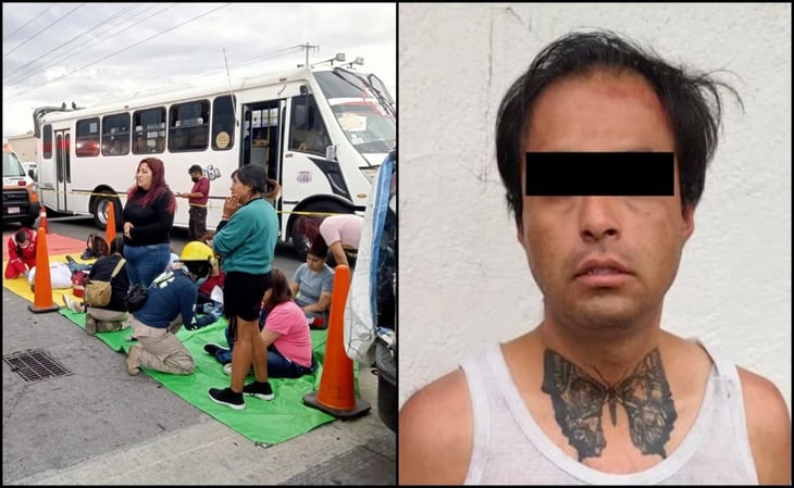 Conductor ebrio provoca accidente en Puebla; hay nueve lesionados