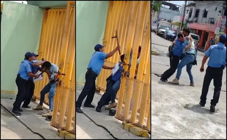 Dos guardias propinan golpiza con macana a alumno en Tabasco 