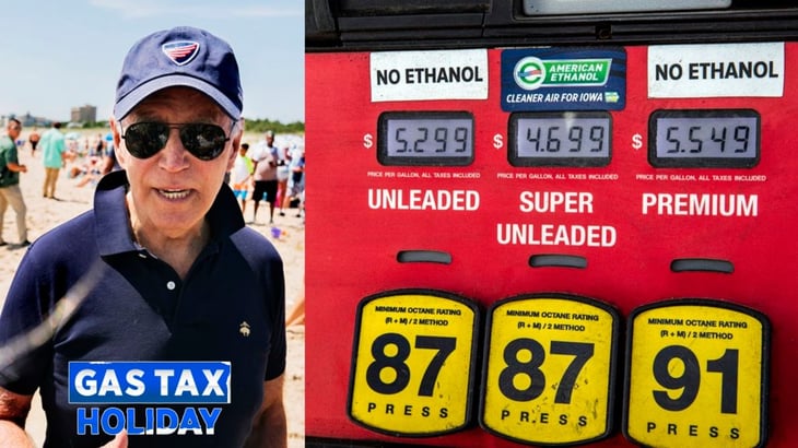 ¡18.4¢ menos por galón! Joe Biden considera eliminar impuesto a la gasolina