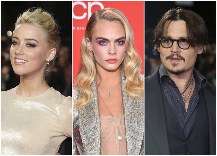 Circula video en el que Amber Heard le es infiel a Johnny Depp con Cara Delevingne