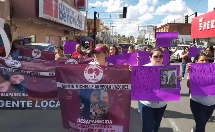 Marchan por Melissa Lizeth y Jazmín Michelin desaparecidas en Nogales