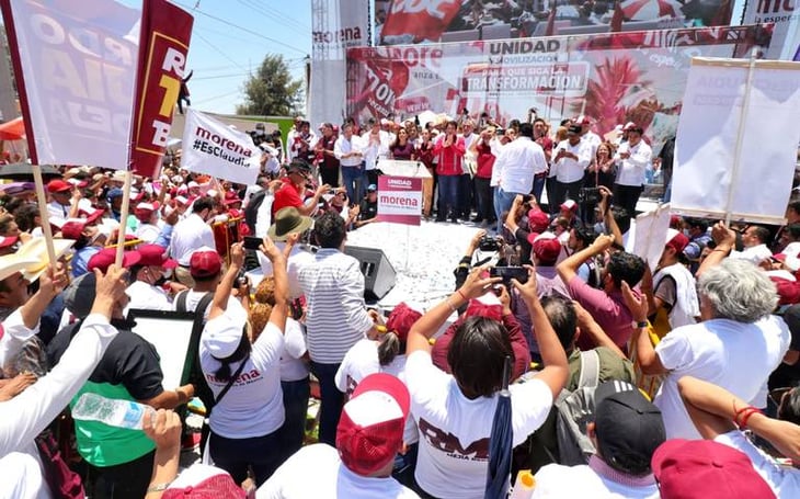 'Corcholatas' de Morena pregonan la unidad y muestran su fortaleza en Coahuila