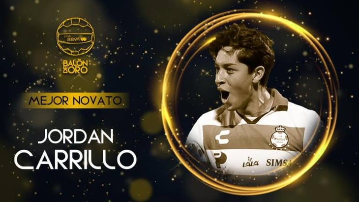 Jordan Carrillo gana el Balón de Oro como Novato del Año en la Liga MX