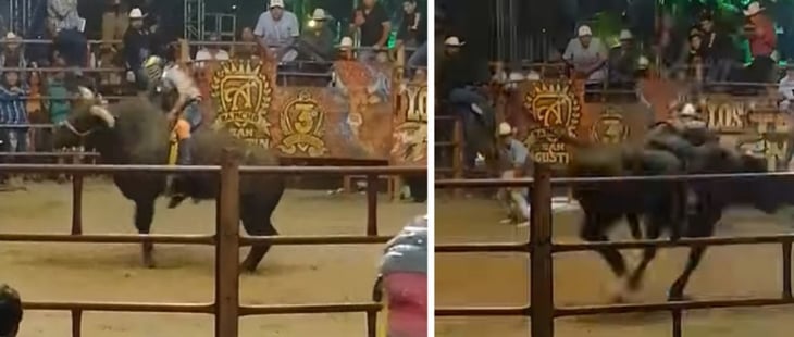 VIDEO: Jinete muere aplastado por un toro durante jaripeo en Morelos
