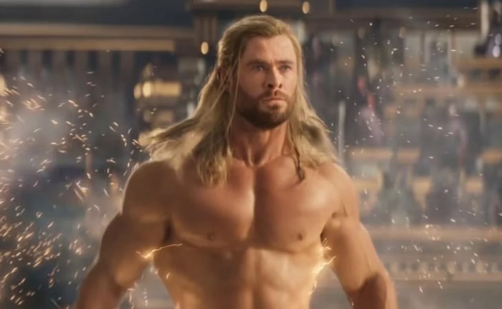  Desnudo en “Thor: Love and Thunder” fue un sueño para Chris Hemsworth