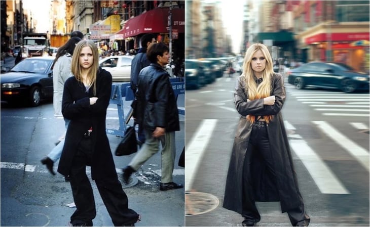 Avril Lavigne recrea la portada de su disco 'Let Go' 20 años después