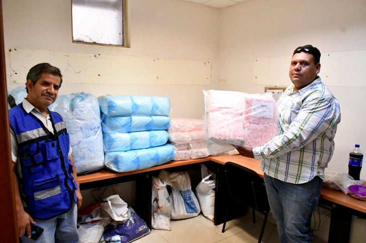 Empresa LAMBI de Monterrey hizo la donación de pañales al Ayuntamiento de Monclova