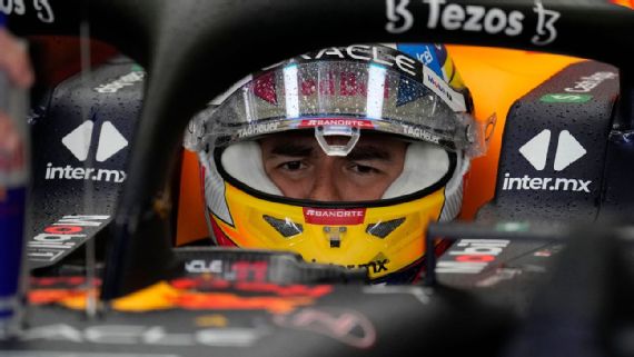 Lluvia en Silverstone impide trabajo de Sergio 'Checo' Pérez y Red Bull