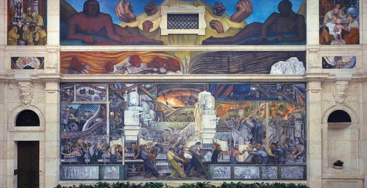 Exposición en México muestra la evolución muralística de Clemente Orozco