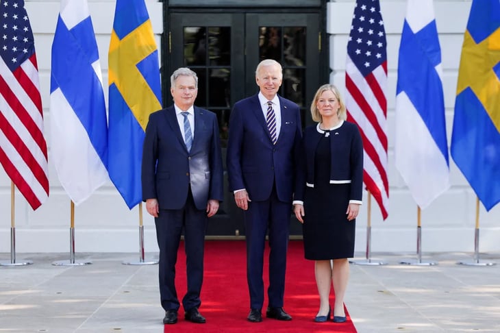 Biden lucha para que Finlandia y Suecia entren a la OTAN
