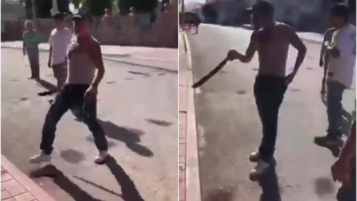VIDEO: Hombre agrede con machete a perrito en Hidalgo