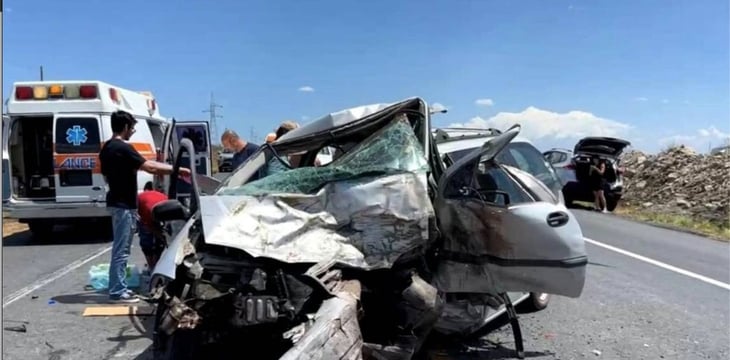 Accidente en la Monterrey-Monclova deja 5 fallecidos y 12 heridos