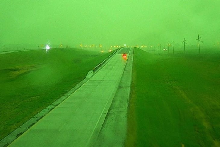 ¿Cielo verde en Dakota del Sur? Te lo explicamos