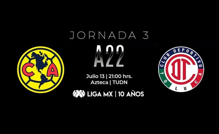 Liga MX: América vs Toluca En Vivo - Jornada 3 Apertura 2022