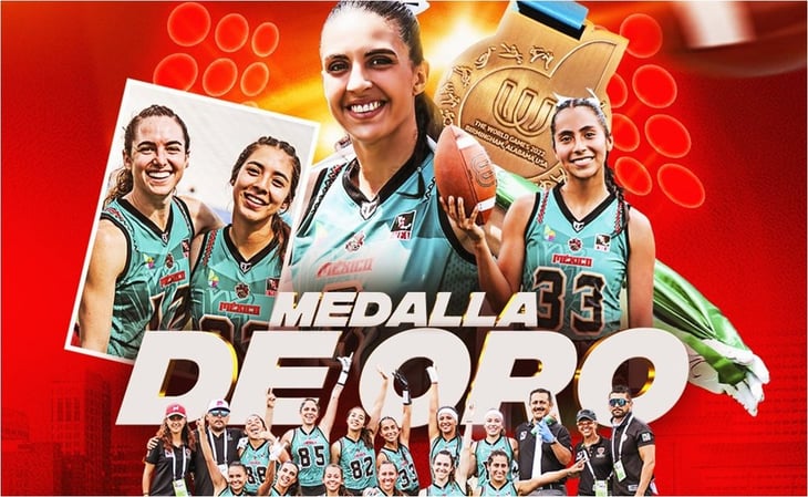 Selección Mexicana Femenil de flag football conquista medalla de oro en los World Games