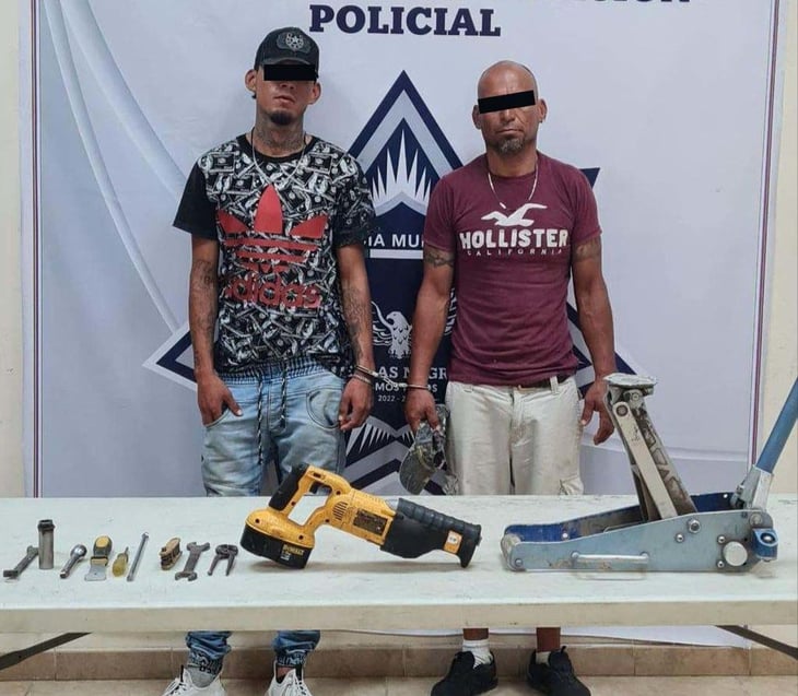 Dos sujetos arrestados por robar herramienta