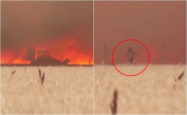 VIDEO. Hombre se salva de ser calcinado por un incendio en España; permanece en estado grave