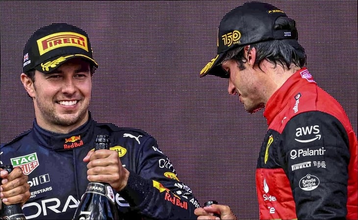 La épica felicitación de 'Checo' Pérez a Carlos Sainz en Silverstone
