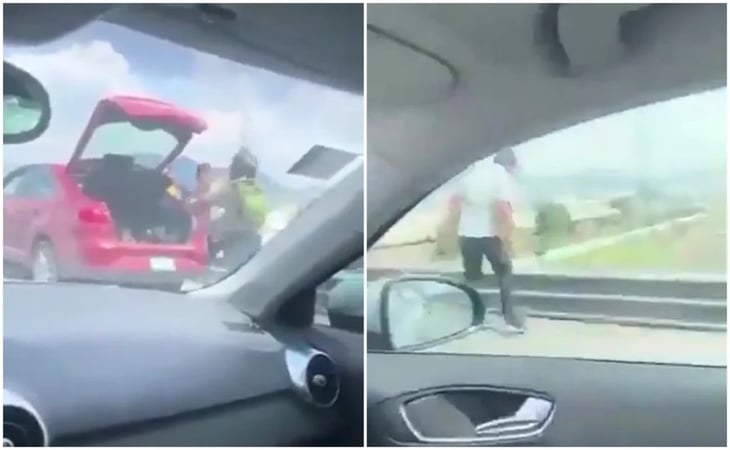 Conductor avienta a hombre de puente vehicular en Tultitlán