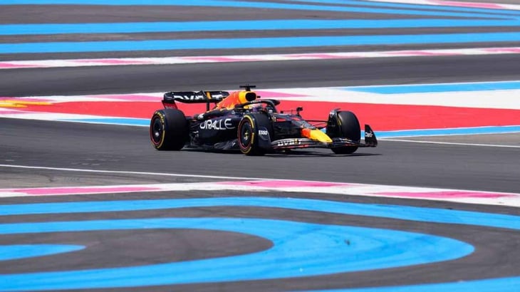 Max Verstappen lideró el último libre en Francia