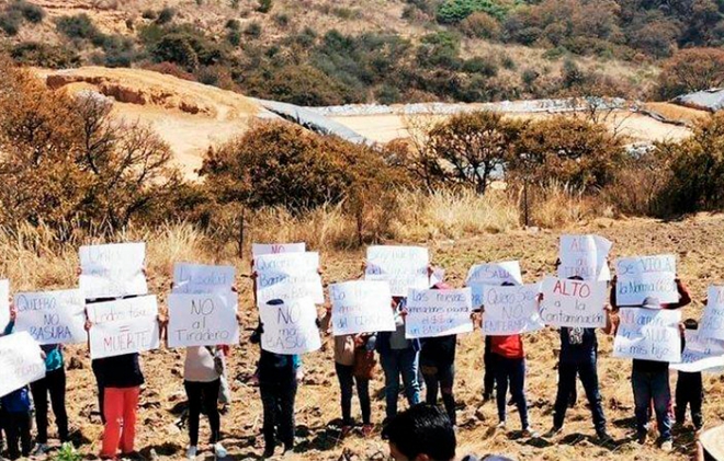 Vecinos piden cierre de relleno sanitario en Naucalpan