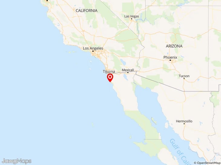 Un sismo de 4.6 se registra cerca de Ensenada, Baja California