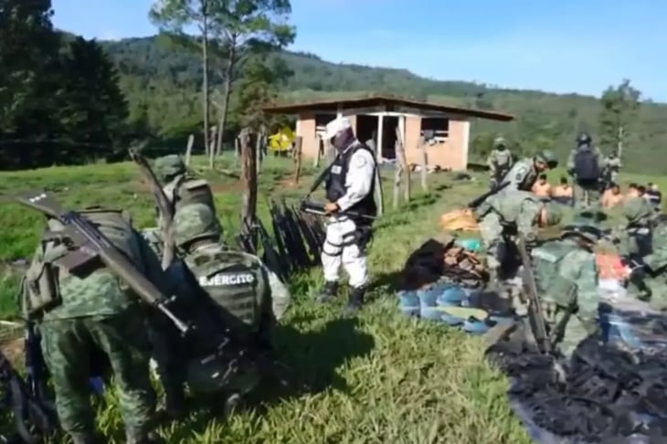 Desmantelan narcocampamento en Michoacán